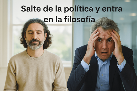 Sal de la política y entra en la filosofía